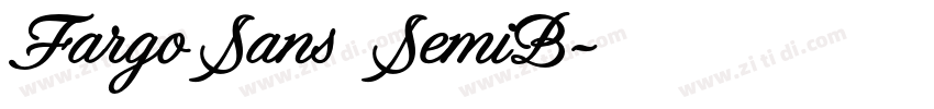 FargoSans SemiB字体转换